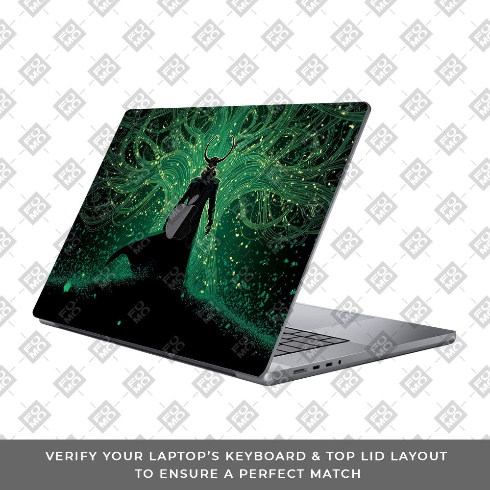 Loki God of Mischief Neon MacBook Pro 16 2019 Laptop Skin