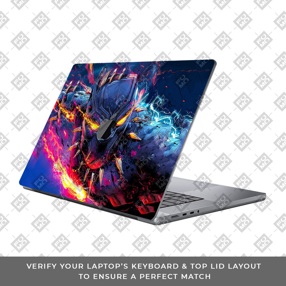 Vibranium Fury Wakandan Charge MacBook Pro 16 2019  Laptop Skin