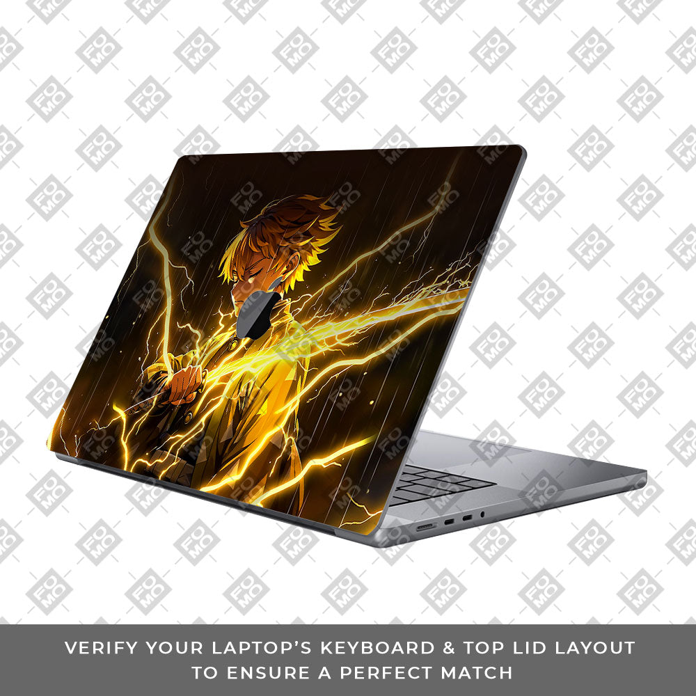 Thunder Soul Lightning Zenitsu MacBook Pro 14 M5 Pro/Max 2026  Laptop Skin