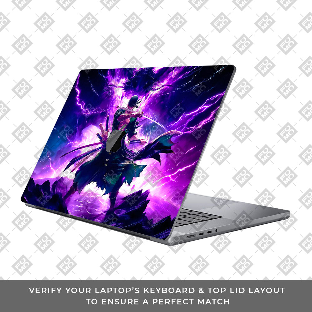 Roronoa Zoro Hell Mode MacBook Pro 16 2019 Laptop Skin