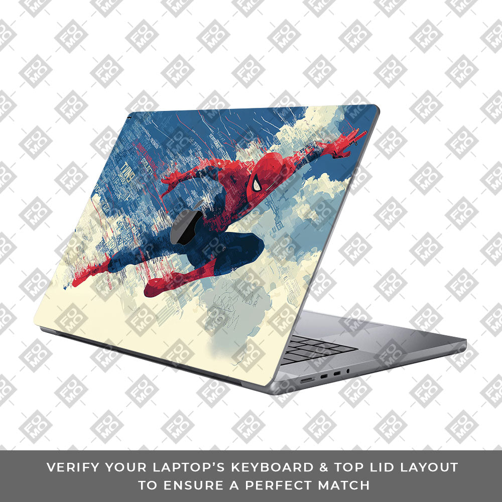 Spiderman Velocity MacBook Pro 16 2019 Laptop Skin