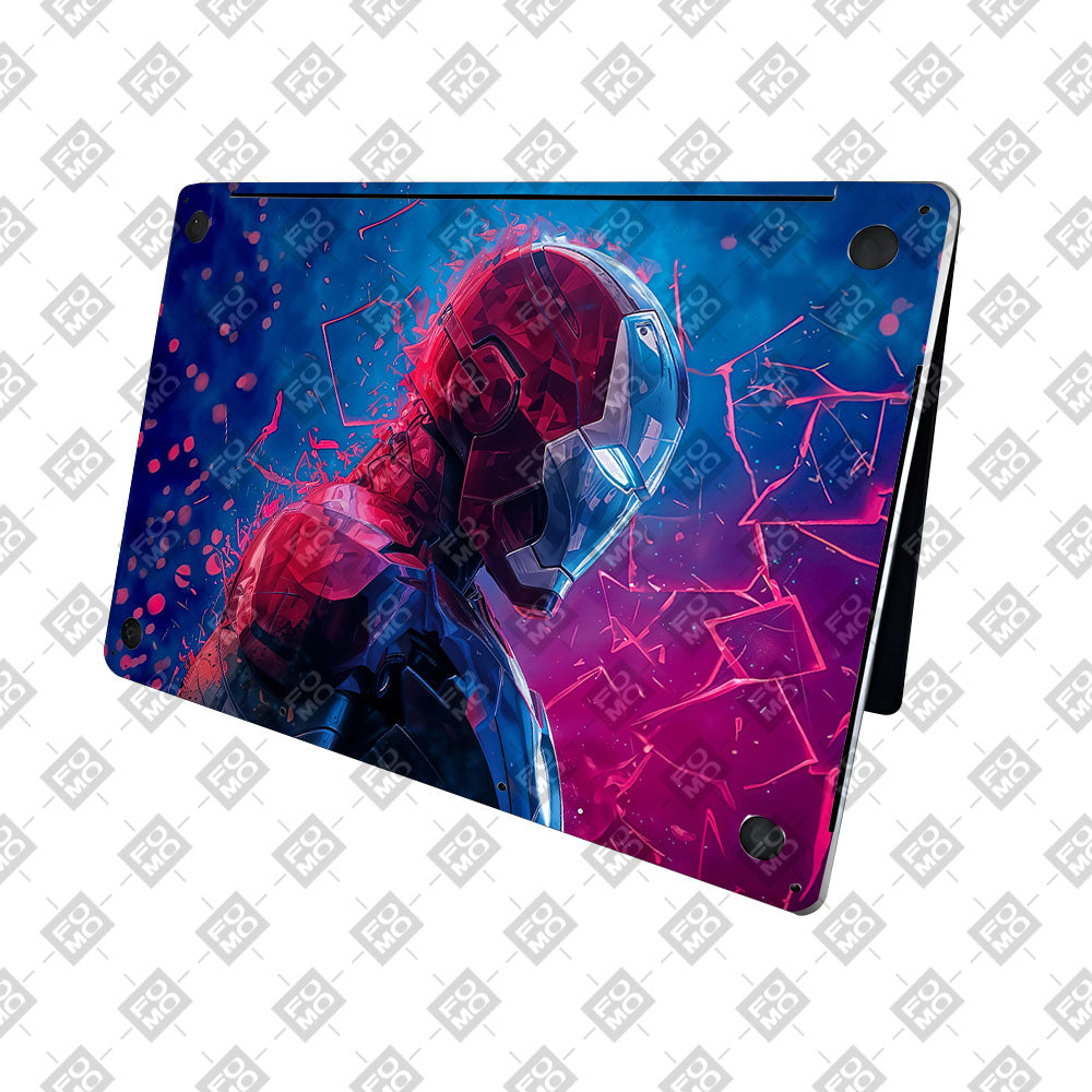 Iron Man Neon Tech MacBook Neo 13 Laptop Skin