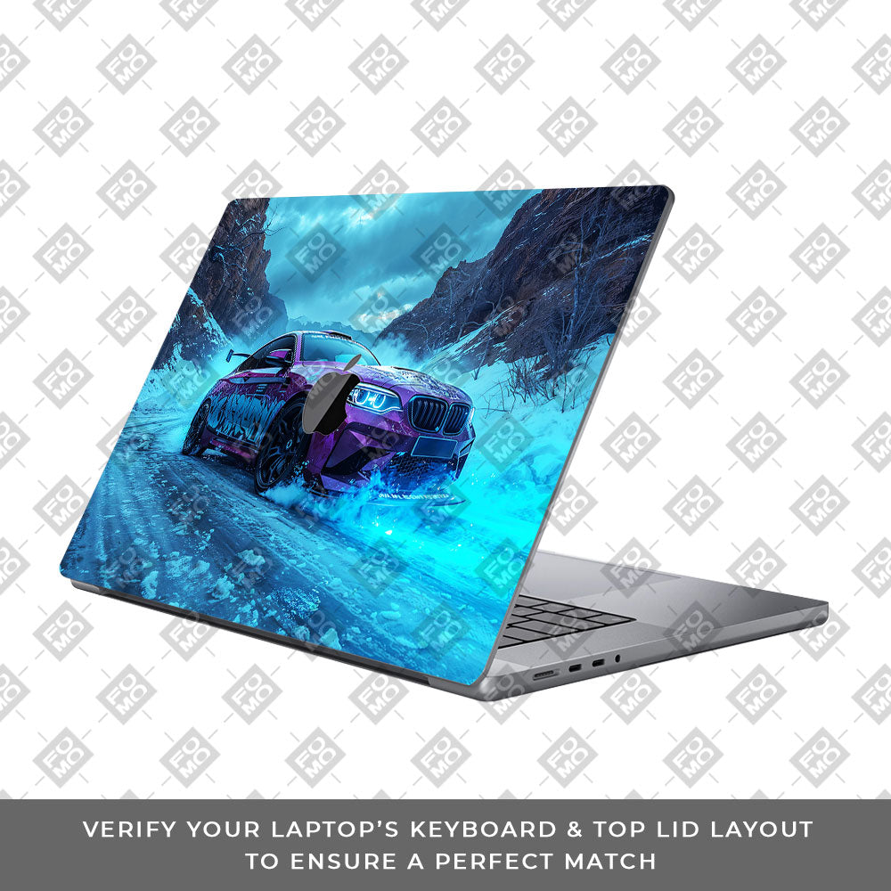 BMW Neon Drift MacBook Pro 16 2019 Laptop Skin