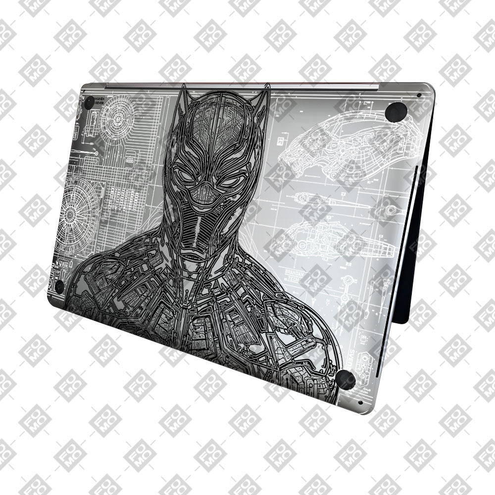 Transparent Black Panther Techshell MacBook Pro 16 2019 Laptop Skin