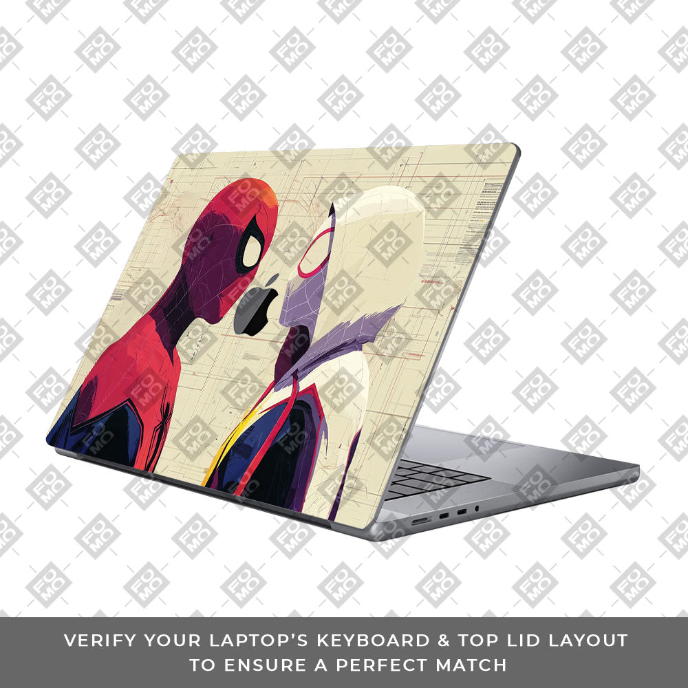 Spider Man X Spider Gwen MacBook Pro 16 2019 Laptop Skin