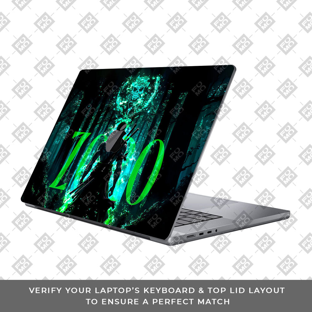 Zoro Green Aura MacBook Pro 16 2019 Laptop Skin