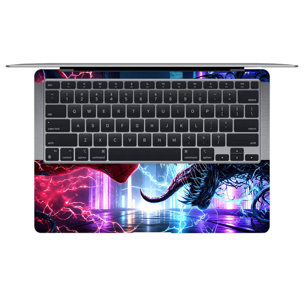 Spiderman vs Venom Showdown MacBook Air 13 M1 2020 Laptop Skin