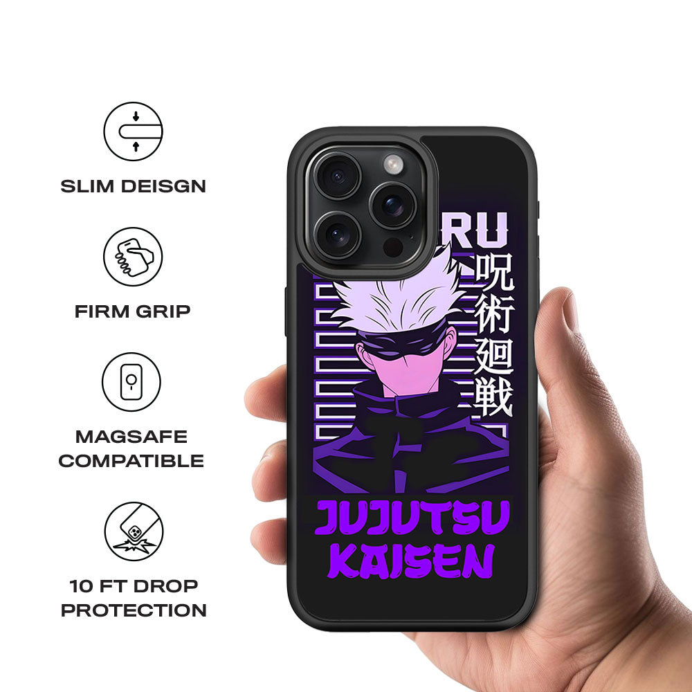 Satoru From Jujutsu Kaisen Skin with Shockguard Armour Magsafe Case for Apple iPhone 15 Pro Max