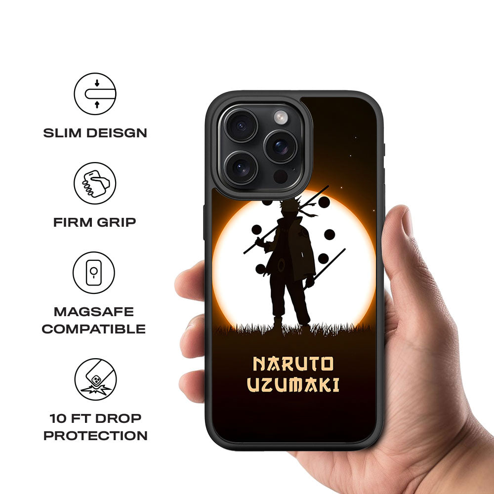 Uzumaki Naruto Skin with Shockguard Armour Magsafe Case for Apple iPhone 15 Pro Max