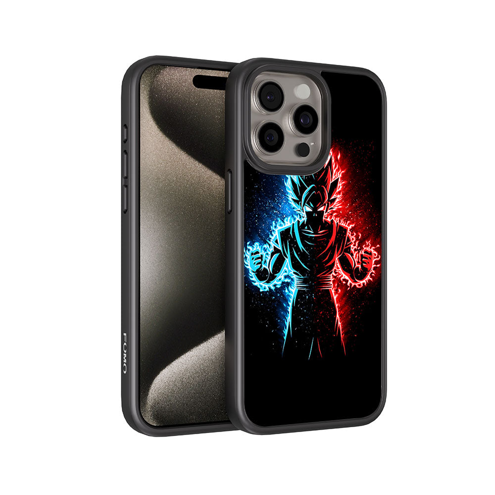 Vegeta in Dual Color Skin with Shockguard Armour Magsafe Case for Apple iPhone 15 Pro