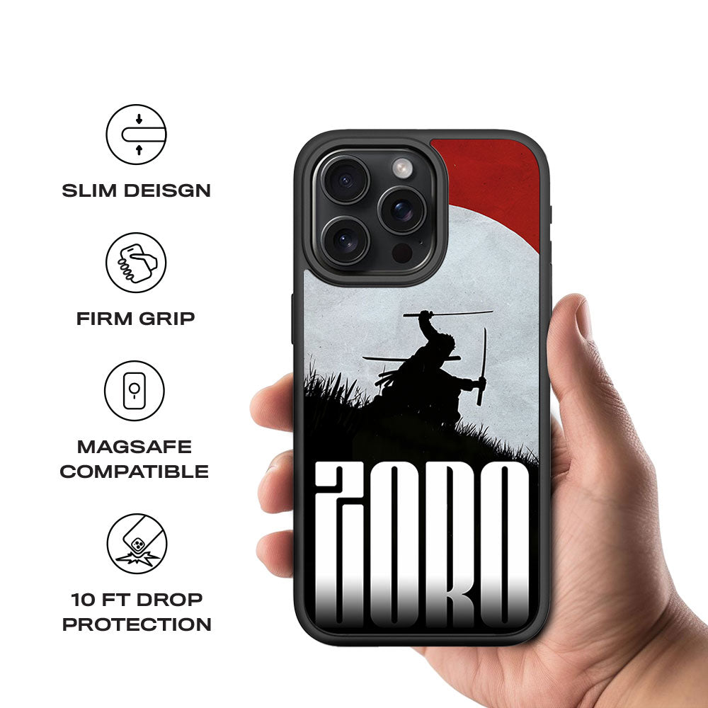 Roronoa Zoro Santoryu Skin with Shockguard Armour Magsafe Case for Apple iPhone 15 Pro Max