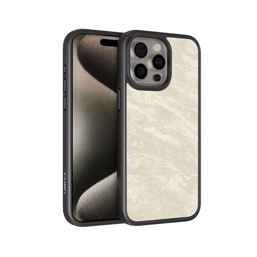 Marble Textured Skin with Shockguard Armour Magsafe Case for Apple iPhone 15 Pro
