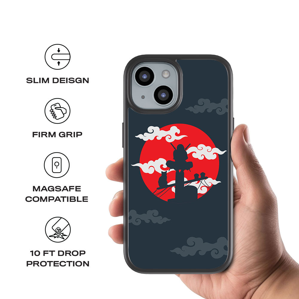 Itachi Uchiha Skin with Shockguard Armour Magsafe Case for Apple iPhone 15 Plus