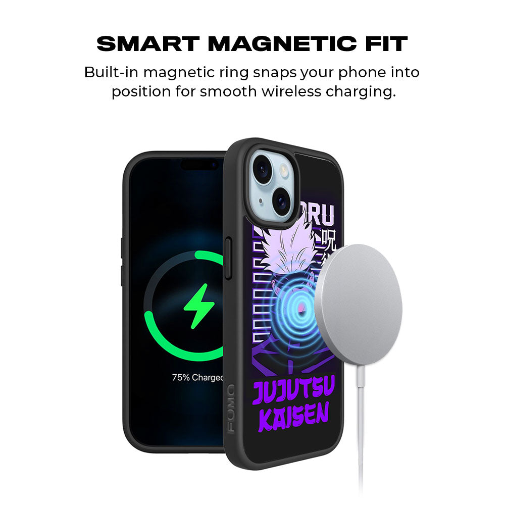 Satoru From Jujutsu Kaisen Skin with Shockguard Armour Magsafe Case for Apple iPhone 15