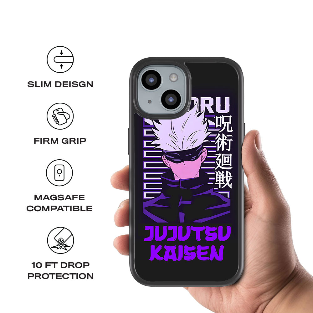 Satoru From Jujutsu Kaisen Skin with Shockguard Armour Magsafe Case for Apple iPhone 15