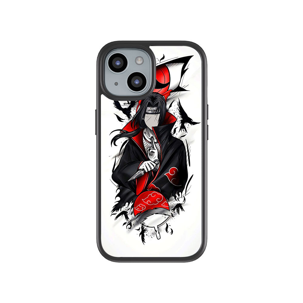 Itachi Uchiha Crows Crimson Skin with Shockguard Armour Magsafe Case for Apple iPhone 15