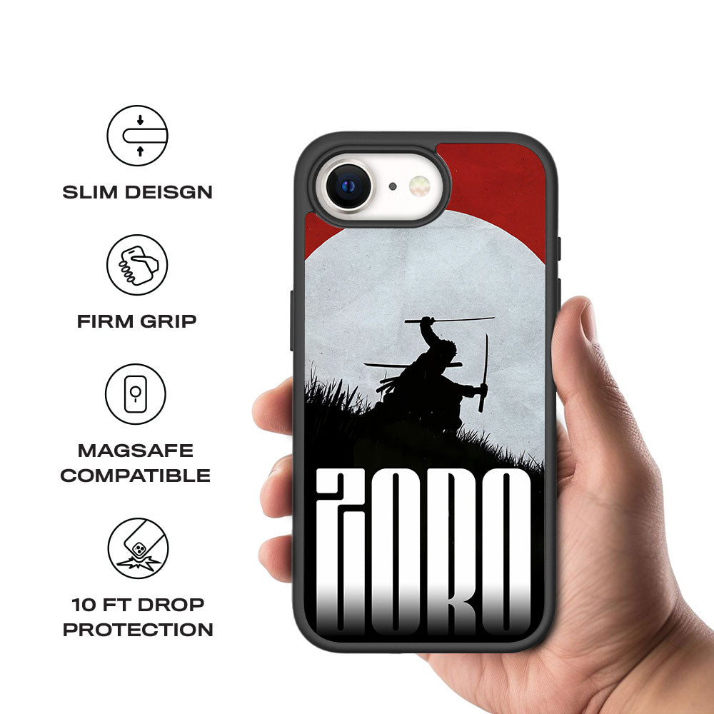 Roronoa Zoro Santoryu Skin with Shockguard Armour Magsafe Case for Apple iPhone 16E
