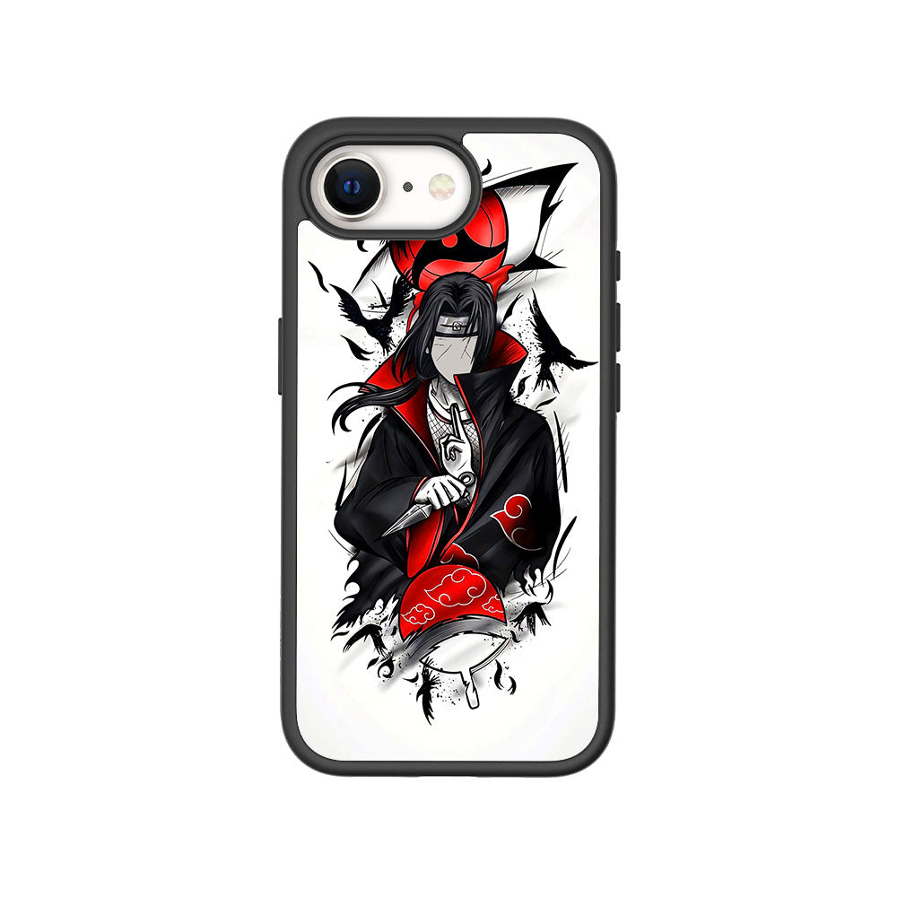 Itachi Uchiha Crows Crimson Skin with Shockguard Armour Magsafe Case for Apple iPhone 16E