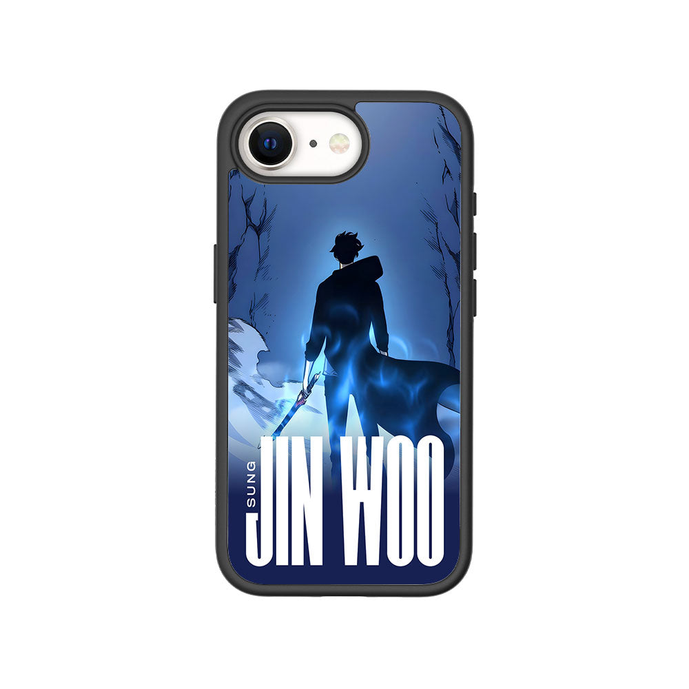 Jin Woo S-Rank Hunter Skin with Shockguard Armour Magsafe Case for Apple iPhone 16E