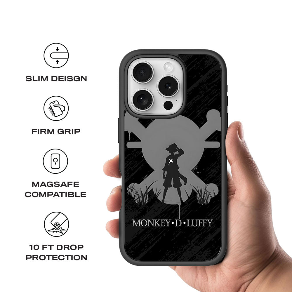 Monkey D Luffy Skin with Shockguard Armour Magsafe Case for Apple iPhone 16 Pro