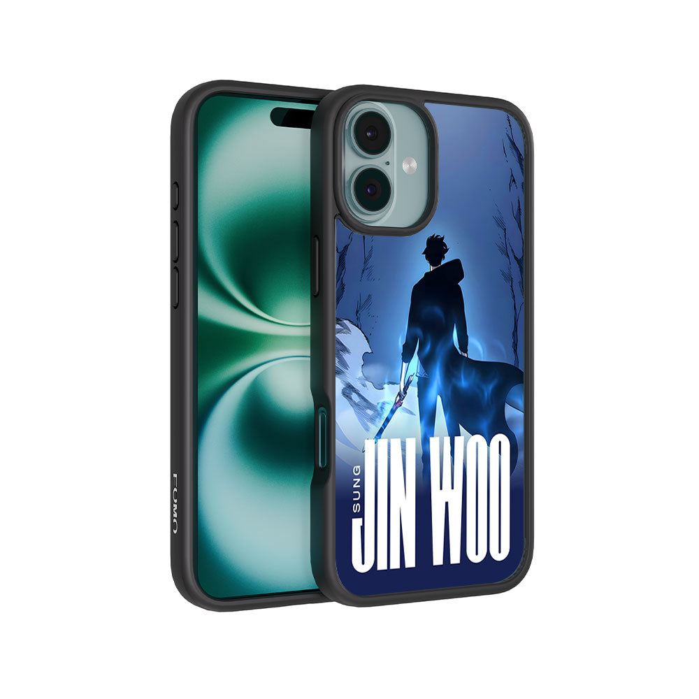 Jin Woo S-Rank Hunter Skin with Shockguard Armour Magsafe Case for Apple iPhone 16 Plus