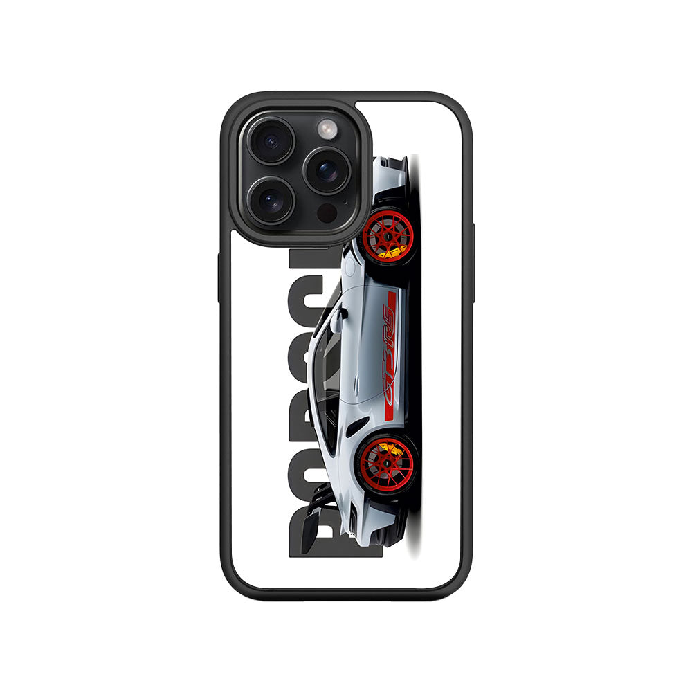 Porsche 911 GT3 Skin with Shockguard Armour Magsafe Case for Apple iPhone 15 Pro Max