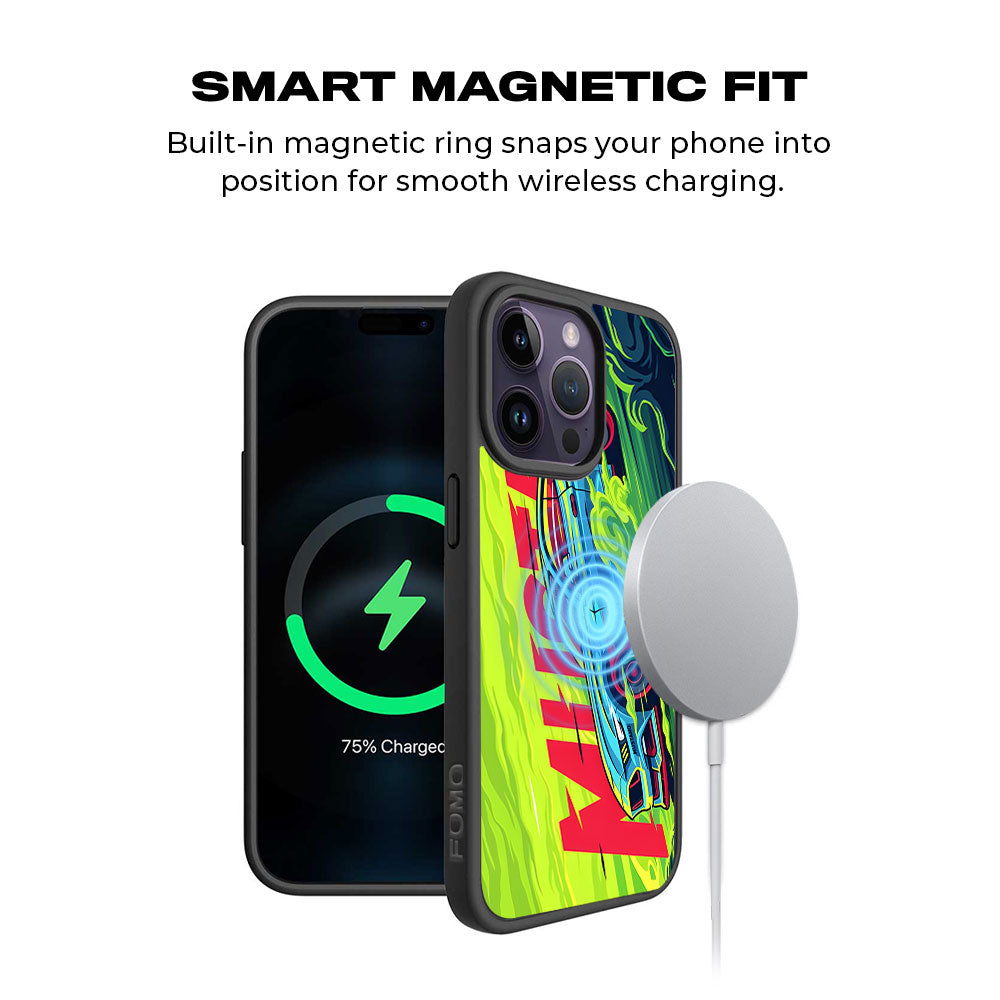 Ford Mustang Skin with Shockguard Armour Magsafe Case for Apple iPhone 15 Pro Max