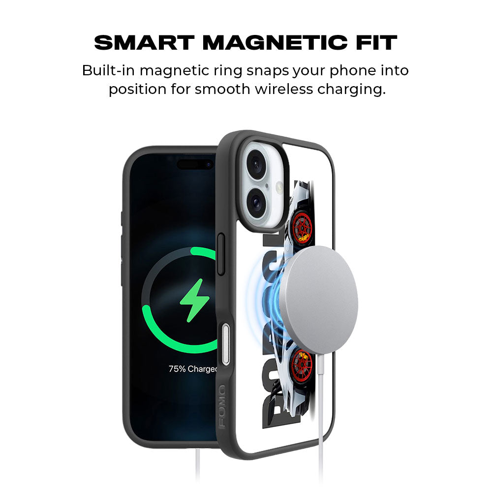 Porsche 911 GT3 Skin with Shockguard Armour Magsafe Case for Apple iPhone 16