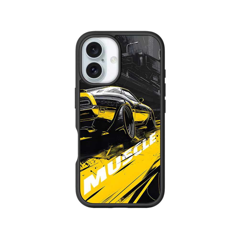 Black Muscle Skin with Shockguard Armour Magsafe Case for Apple iPhone 16 Plus