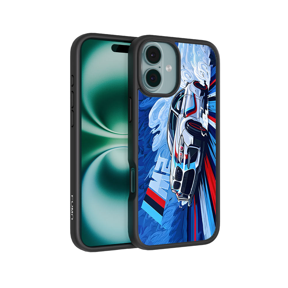 BMW M2 Skin with Shockguard Armour Magsafe Case for Apple iPhone 16 Plus
