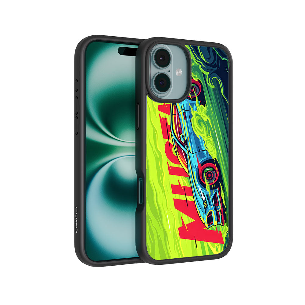 Ford Mustang Skin with Shockguard Armour Magsafe Case for Apple iPhone 16 Plus