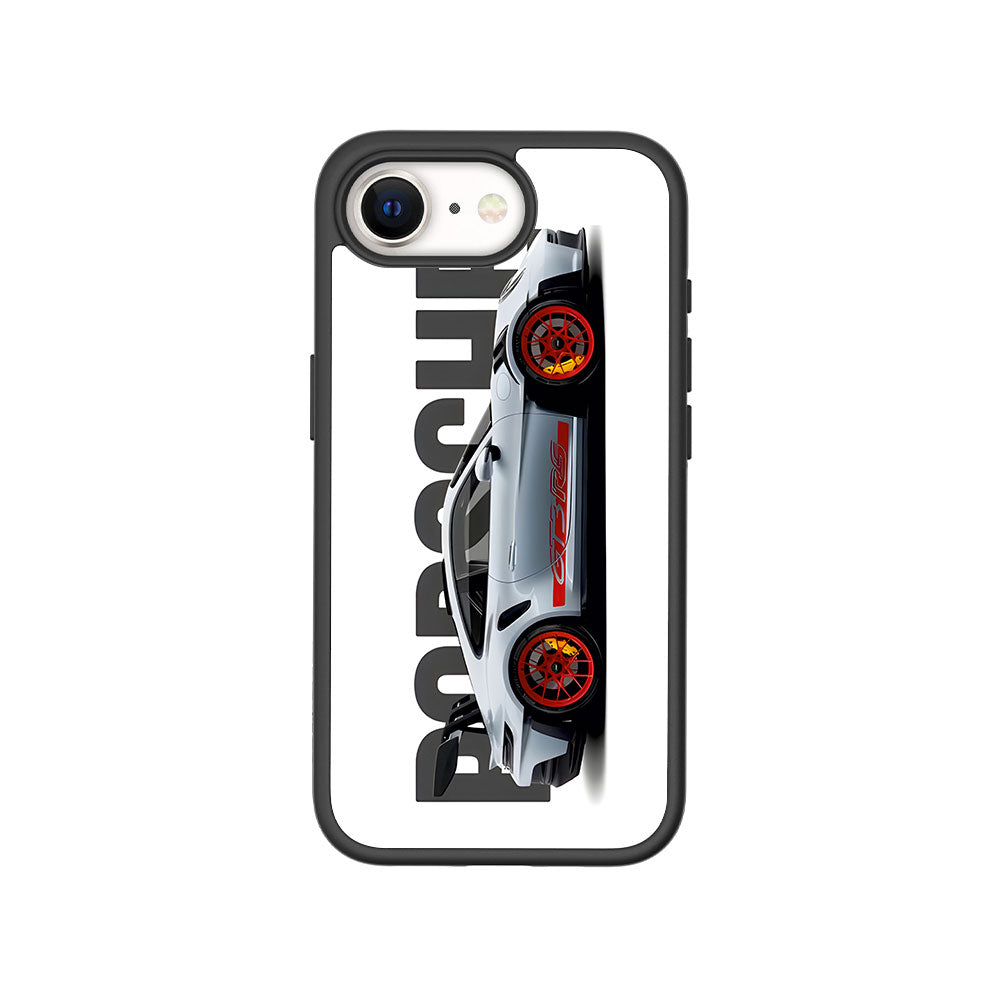Porsche 911 GT3 Skin with Shockguard Armour Magsafe Case for Apple iPhone 16E