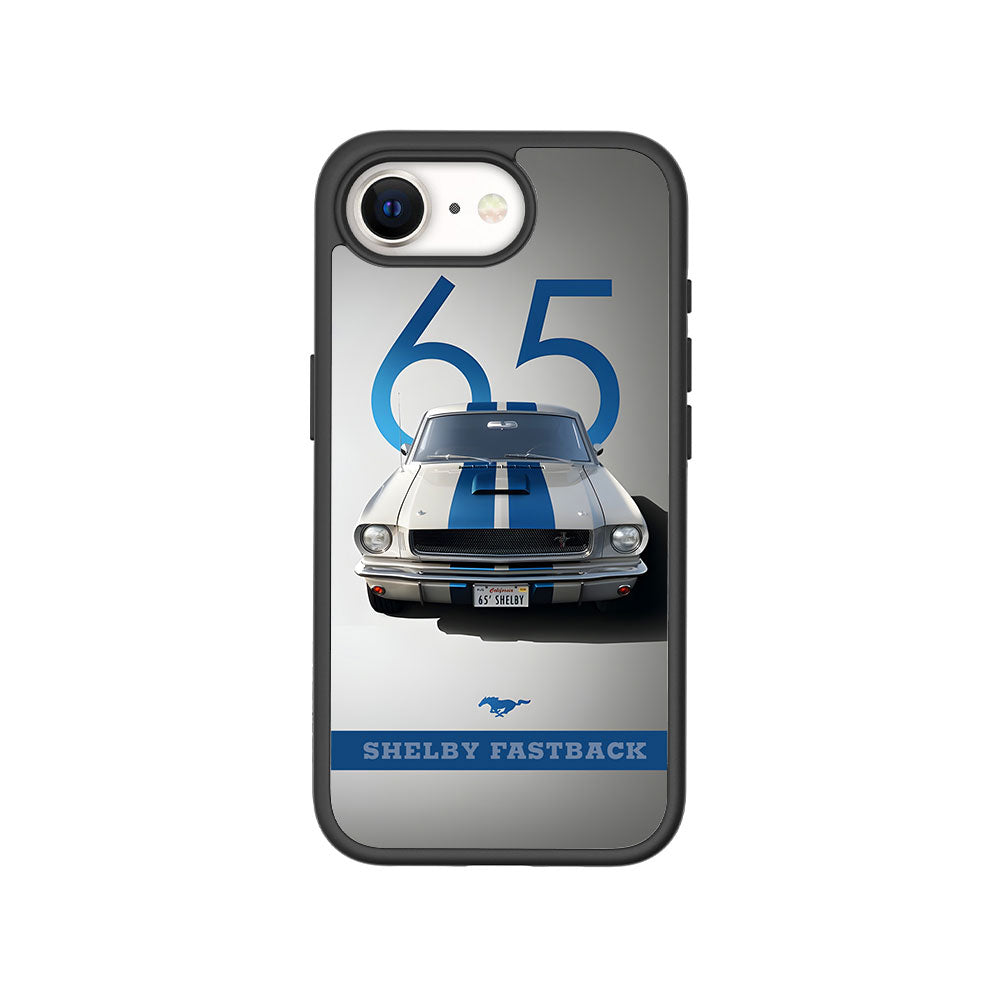 Cobalt Blue Shelby Mustang GT350 Skin with Shockguard Armour Magsafe Case for Apple iPhone 16E