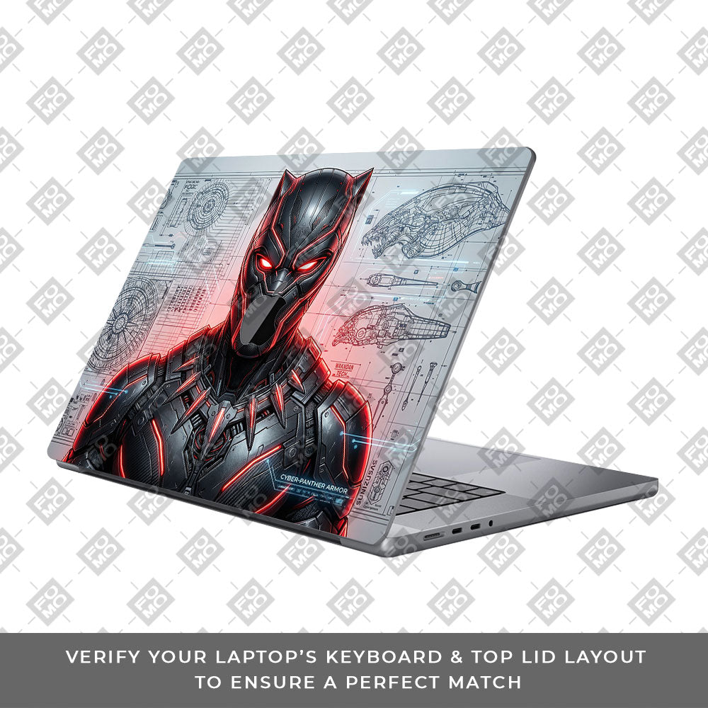 Black Panther Vibranium Tech MacBook Pro 13 M1 2020 Laptop Skin
