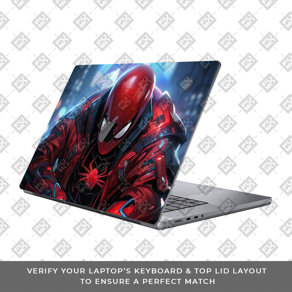 SpiderMan High Tech Hero MacBook Pro 13 M2 2022 3D Laptop Skin
