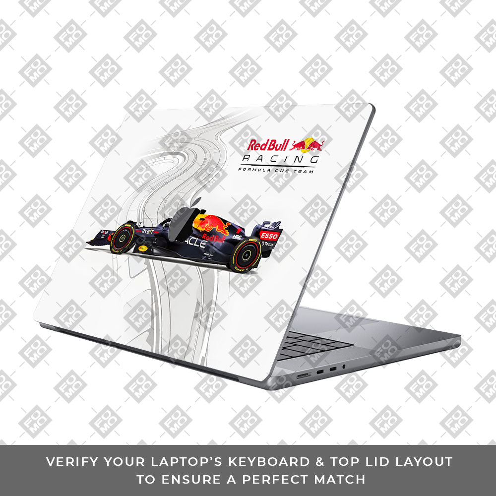 Red Bull Racing in Action MacBook Neo Laptop Skin