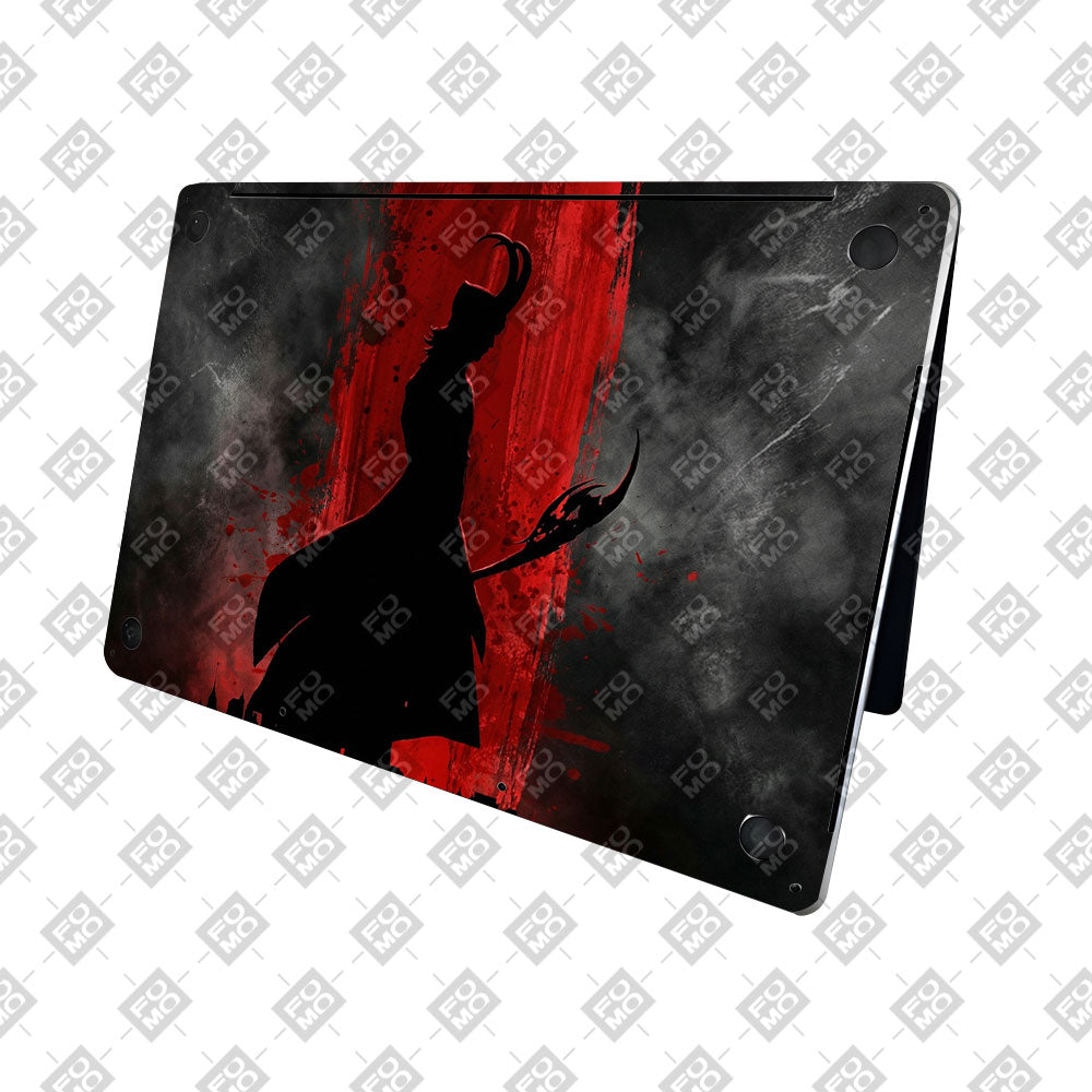 Loki Silhouette Red Strike MacBook Pro 16 2019 Laptop Skin