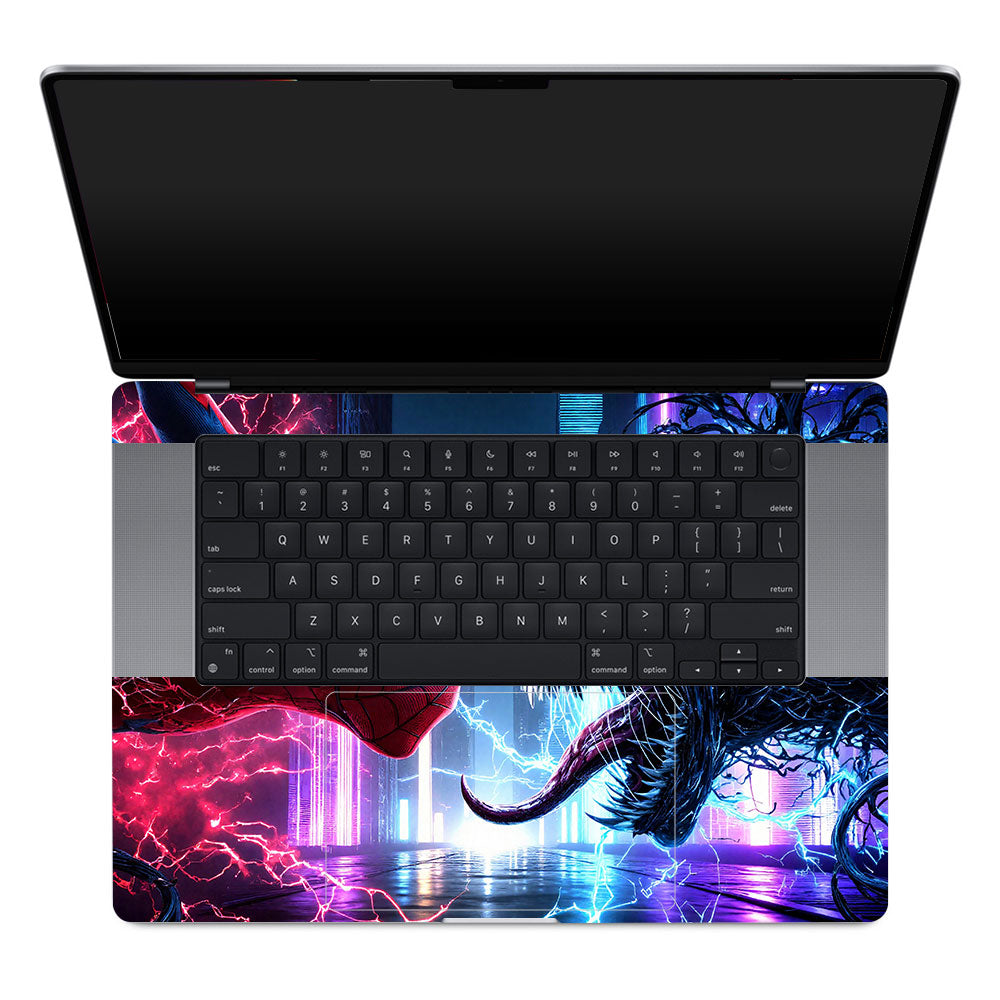 Spiderman vs Venom Showdown MacBook Pro 16 M1, M2, M3, M4 2021-2024 Laptop Skin