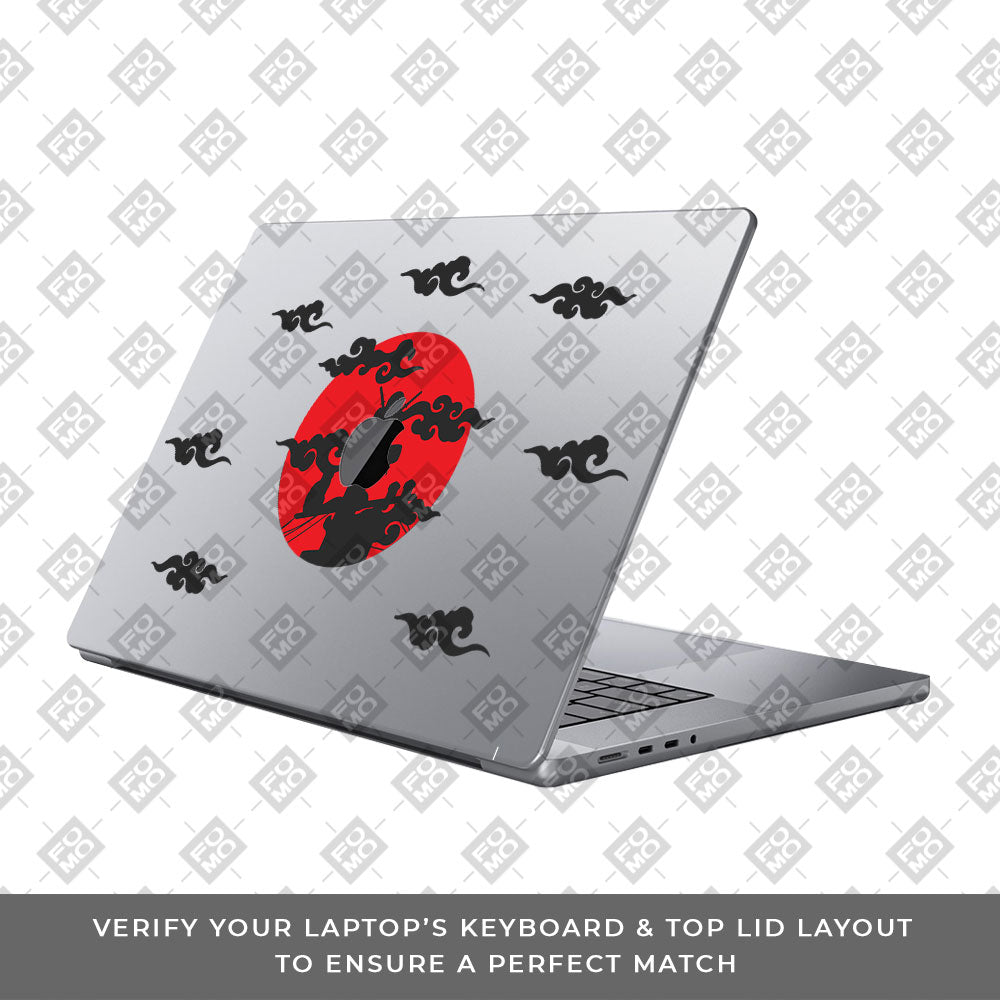 Transparent Moonlit Ninja Macbook Pro 14 M5 2025 Laptop Skin