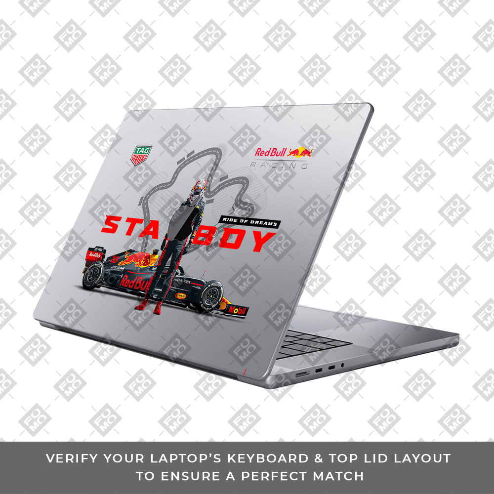 Transparent Starboy Racer Macbook Pro 14 M5 Pro/Max 2026 Laptop Skin