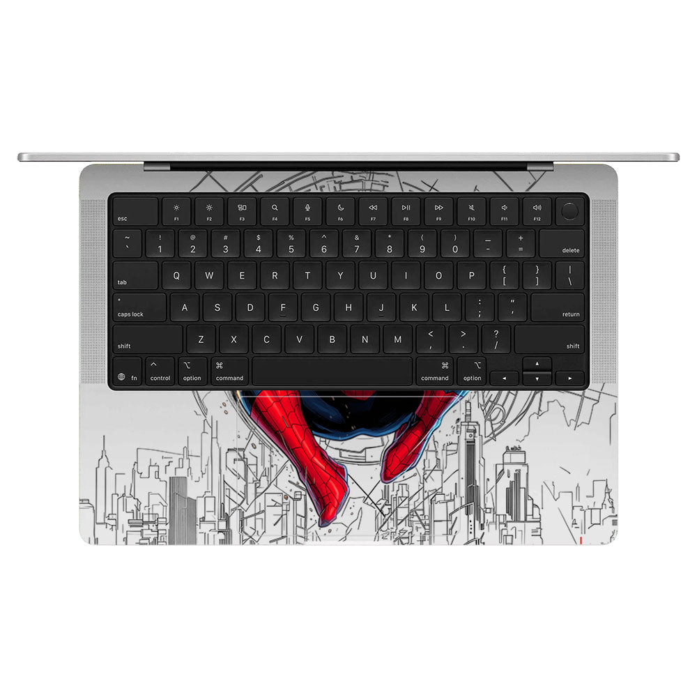 Transparent Web of Destiny Macbook Pro 14 M5 2025 Laptop Skin