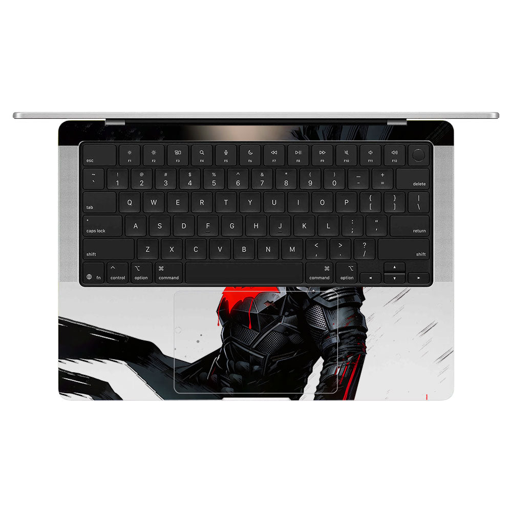 Transparent Dark Knight Macbook Pro 14 M5 Pro/Max 2026 Laptop Skin