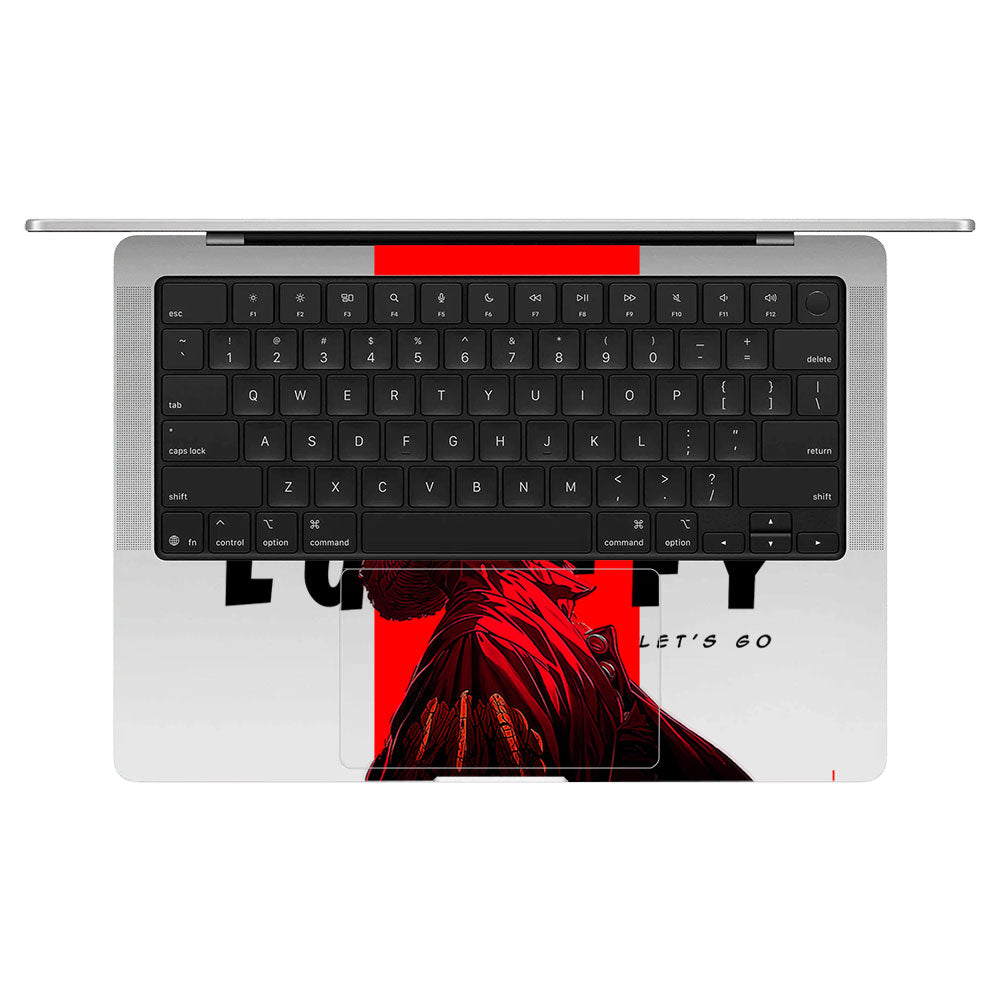 Transparent Pirate King Macbook Pro 14 M5 2025 Laptop Skin