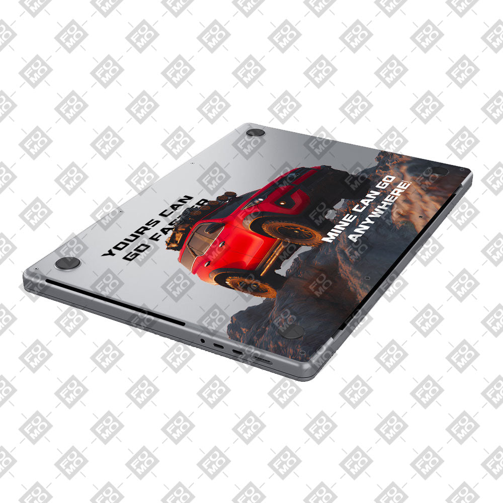 Transparent Off-Road Beast Macbook Pro 14 M5 2025 Laptop Skin