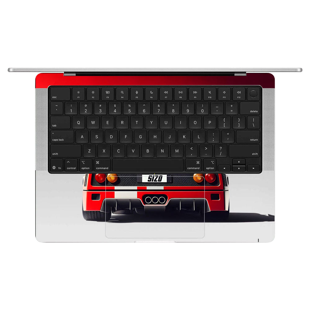 Transparent Ferrari F40 Macbook Pro 14 M5 Pro/Max 2026 Laptop Skin