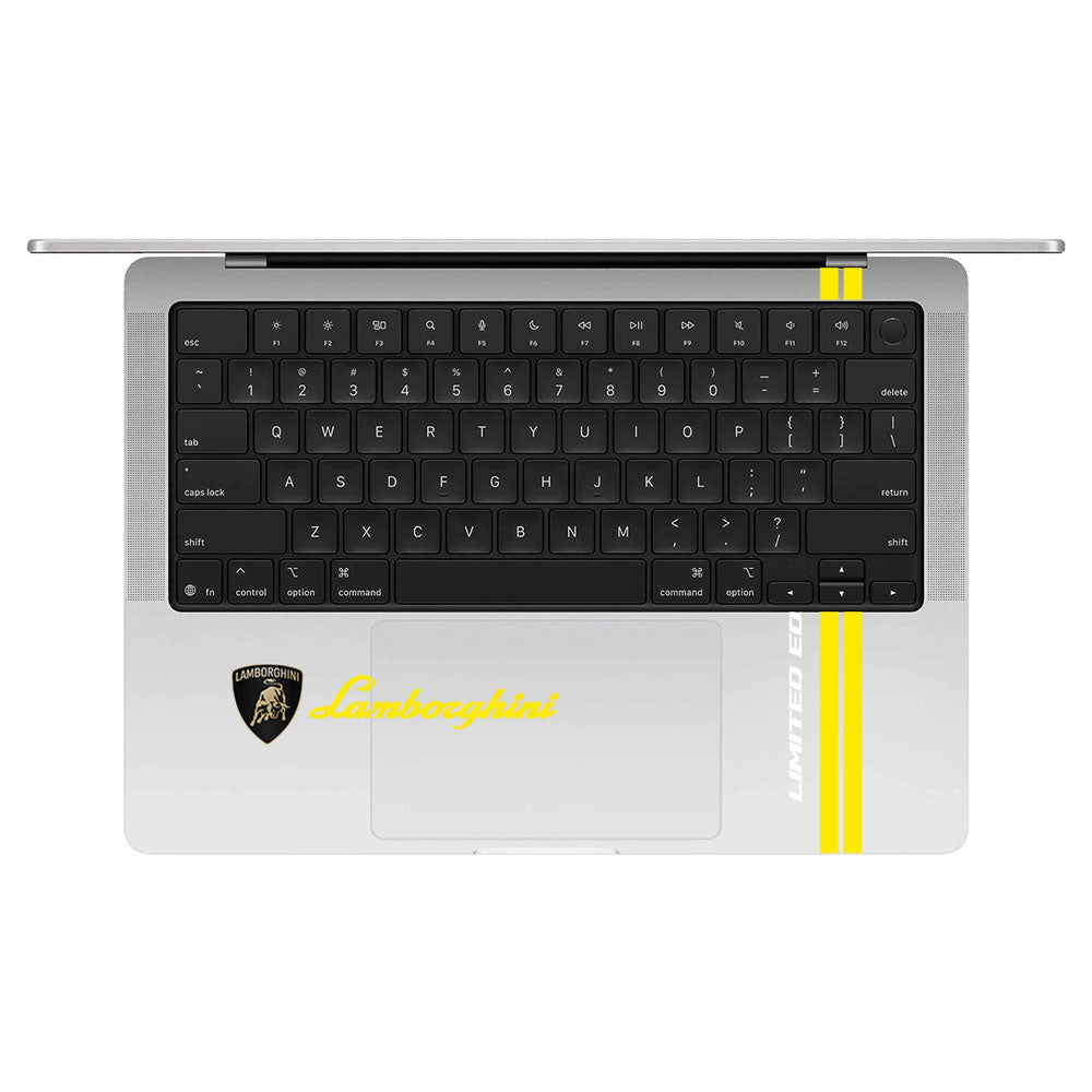 Transparent Lamborghini Speed Edition Macbook Pro 14 M5 Pro/Max 2026 Laptop Skin