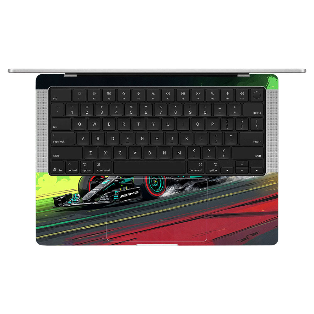 W15 F1 Red Bull x AMG Velocity MacBook Pro 14 M5 2025 3D Laptop Skin