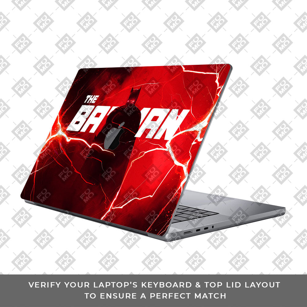 Red Rage Batman MacBook Pro 16 M5 Pro/Max 2026 3D Laptop Skin