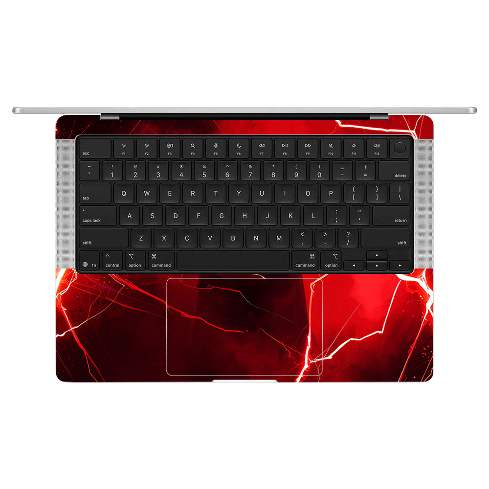 Red Rage Batman MacBook Pro 14 M5 2025 3D Laptop Skin
