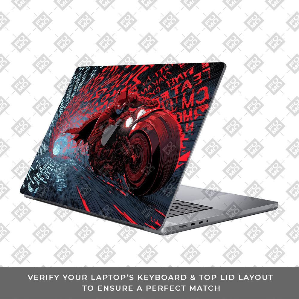 Dark Knight Overdrive MacBook Pro 14 M5 2025 3D Laptop Skin
